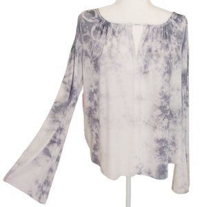 American Eagle Soft & Sexy Tie-Dye Flare Sleeve Top - Size Medium